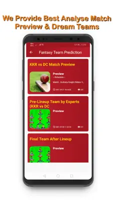 My Dream Cricket Circle- Pro11 android App screenshot 3